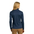 thumbnail image 2 of Port Authority L805 Ladies Vertical Texture Full-Zip Jacket, Regatta Blue/ Iron Grey, XL, 2 of 6