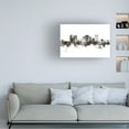 thumbnail image 3 of Michael Tompsett 'Norfolk Virginia Skyline BW' Canvas Art, 3 of 3