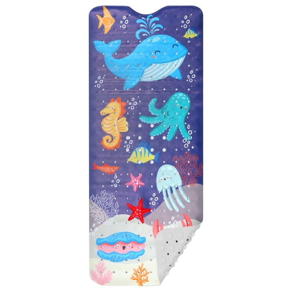 Baby Bath Mat Non Slip Bathtub Mat with Suction Cup and Drain Hole Machine Washable Shower Pad for Home Kitchen Bathroom Hotel