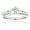 White, variant on Ladies 14K Natural 1.1 Ctw Diamond Designer Engagement Ring (White Gold Size 8.5)