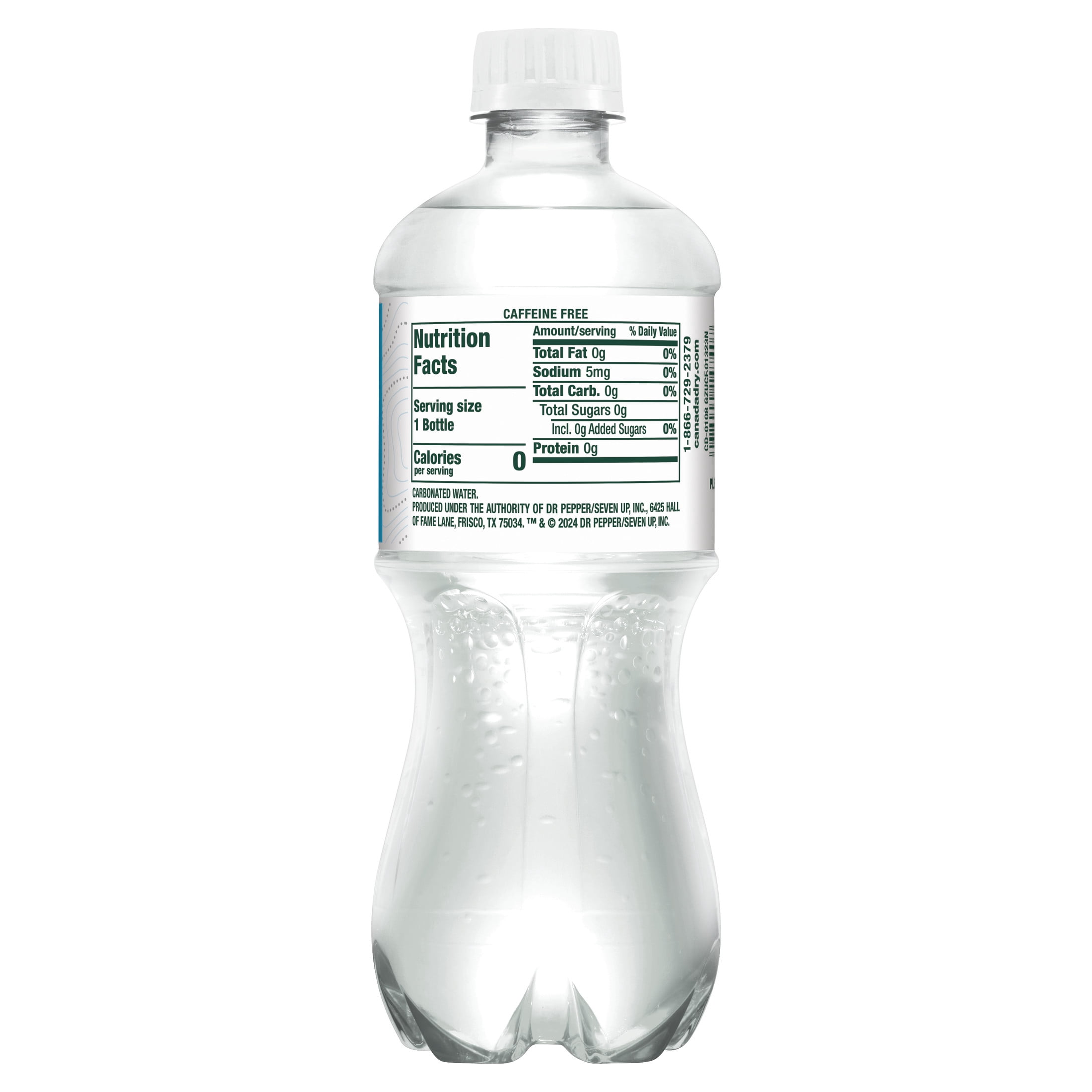 Canada Dry Caffeine Free Original Sparkling Seltzer Water, 20 fl