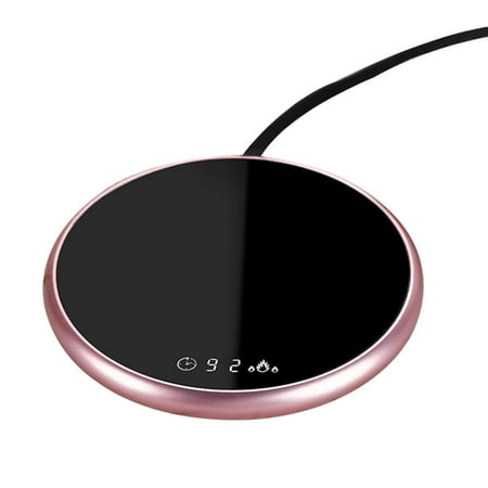 

Thermostatic Heating Coaster 18W Electric Heated Drink Warmer Digital Touch Coffee Cup Heater with Timing Button