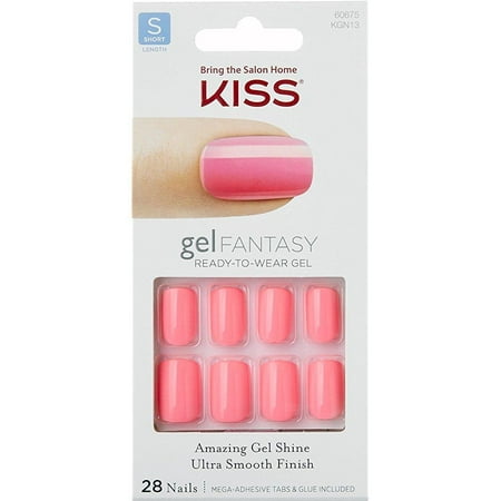 Kiss Gel Fantasy Short Nails Kgn13 Fresh Air W Adhesive Tabs Amp Kiss Gel Fantasy Short Nails Kgn13 Fresh Air W Adhesive Tabs