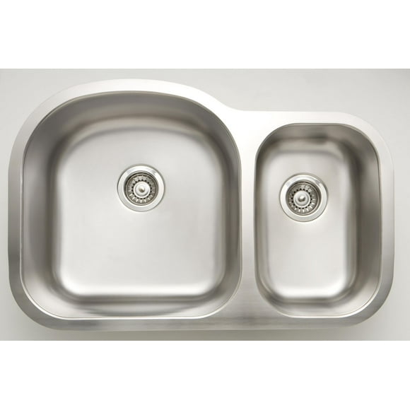 American Imaginations 31.5-in. W CSA Approved Stainless Steel Kitchen Sink With 2 Bowl And 18 Gauge AI-27638