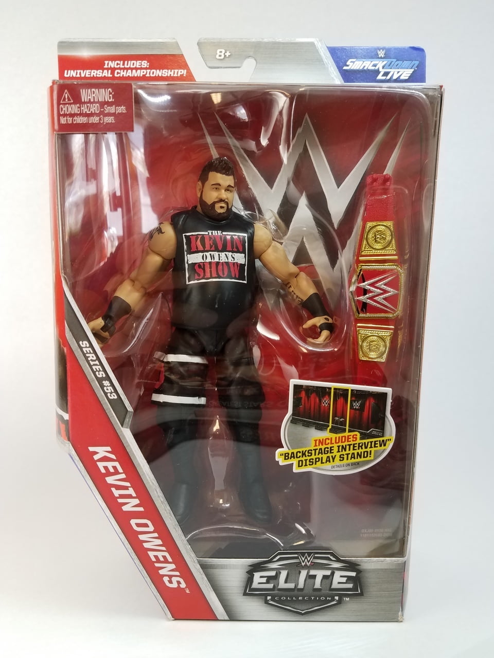 Mint Packaging Kevin Owens Elite Series 53 WWE Mattel Brand New Action Figure 