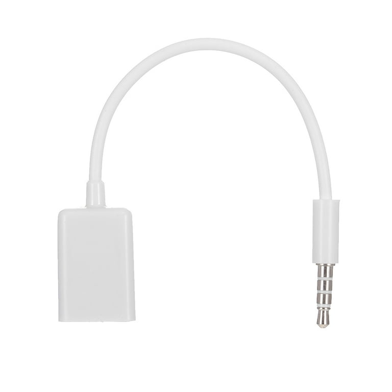 Adaptateur câble prise jack audio 3.5 mm à USB femelle clé USB Udisk  autoradio 3701018505941