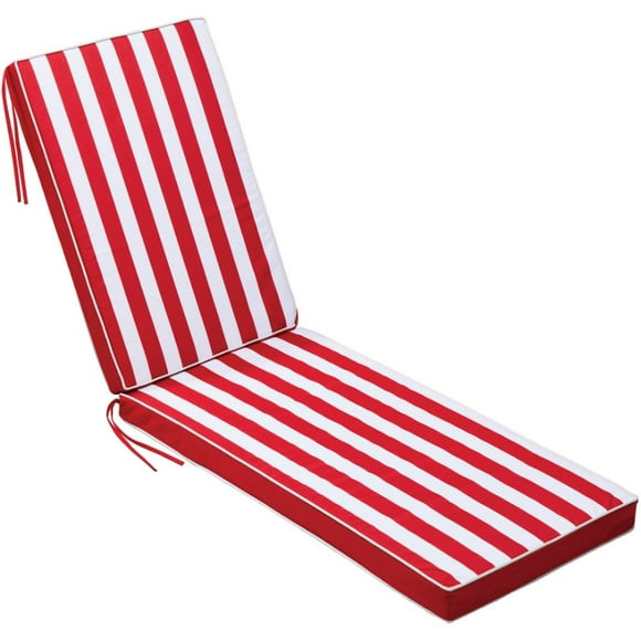Lounge Cushion - Red + Stripe