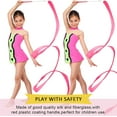 thumbnail image 5 of 6PCS 2M Gymnastics Streamers Rhythmic Ribbon with Wooden Stick for Kids Dance Twirling Play with Safety, 5 of 6
