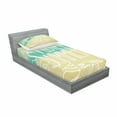 thumbnail image 3 of Ambesonne Vintage Fitted Sheet & Pillow Sham Set, Sun Words, Full, Turquoise Beige, 3 of 3