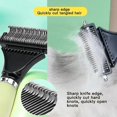 thumbnail image 2 of Peine para quitar el pelo con rastrillo de aseo profesional de 2 caras para gatos y perros, cepillo para quitar el pelo para perros y gatos, cepillo para gatos autolimpiante, cepillo para pe, 2 of 5