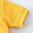 thumbnail image 5 of WUANDIXFA Boys Short Sleeve Pique Polo Shirt School Uniform Shirts for Kids (Yellow, 3-4 Years), 5 of 8