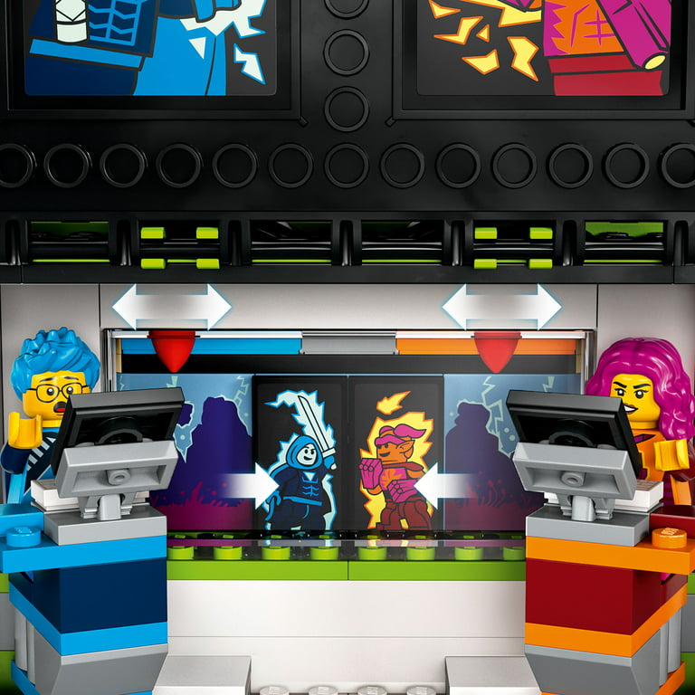 and Video Esports and Gaming Set Minifigures, 7+ Vehicle 3 Girls, Screens, Kids, Ages Gamer Gifts Game Toy Computers Truck Boys, Fans, for Stadium LEGO 60388, Toy City Featuring for Tournament