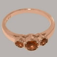 thumbnail image 6 of LBG British Made Solid 14k Rose Gold ring with Natural Citrine Womens Engagement Ring - 33 size options - Size 9.75, 6 of 7