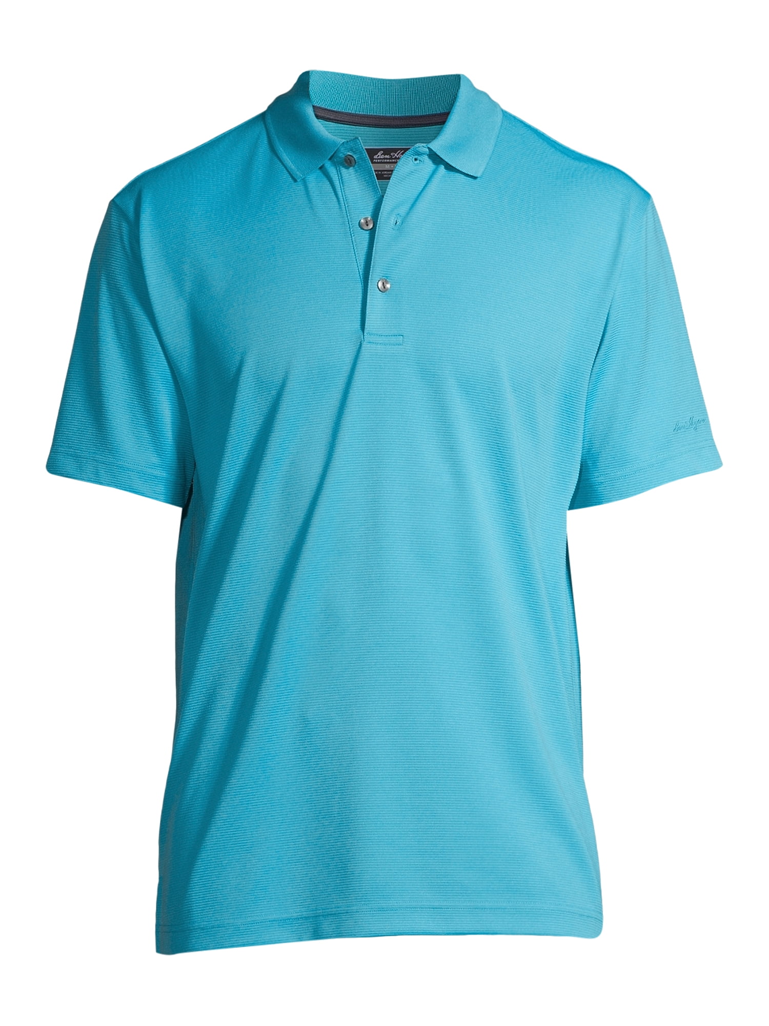 Ben Hogan Men's & Big Men's Performance Solid Polo Shirt with Short Sleeves, Sizes S-5XL