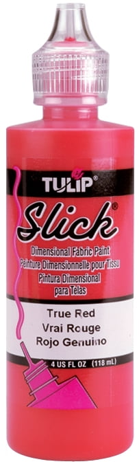 Tulip Dimensional Fabric Paint 4oz-Slick True Red -FLS-38-4