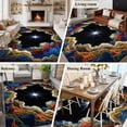 thumbnail image 6 of Rock Cave Washable Living Room Rugs 8'x10', Star Clouds Canyon Nature Abstract Low Pile Throw Large Area Rug Non-Slip Sturdy Edge Binding Carpet for Bedroom Dining Room Office, 6 of 9
