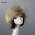 thumbnail image 4 of Gorro grueso de piel sintética para invierno, gorro vacío para mujer, gorro cálido, gorro con aro, gorro con zorro esponjoso sin gorro, 4 of 5