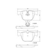 thumbnail image 2 of Brembo OE P06050N Rear Premium Ceramic Brake Pads for BMW X5 and X6 (2010-2014 Models), 2 of 2