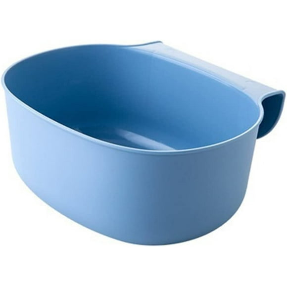 Kitchen Cabinet Hanging Garbage Trash Can(Blue)Can Trash Food Barrel, Plastic