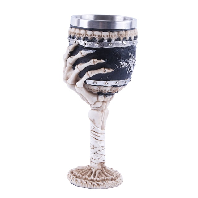 Skeleton Resin Drinking Cup Cup Skull Tankard Horror Beverage Drinkware # 1 Zulema Cubilete gótico del vino