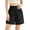 Black, variant on Womens Plus Size High Waisted Workout Shorts Casual Stretchy Wide Leg Athletic Shorts Summer Loose Fit Lightweight Running Shorts with Pockets Black XXXXXL