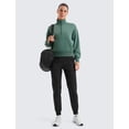 thumbnail image 3 of Sudadera CRZ YOGA SoftAura Half Zip para Mujer Verde Bosque Oscuro, 3 of 5
