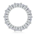 thumbnail image 3 of CKT Luxury S925 Sterling Silver Diamond Ring Plated with 18K White Gold Women's 7 Carat Moissanite Engagement Ring Fine Jewelry, 3 of 10