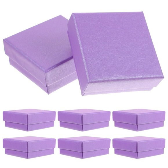EXHUMKY 12Ud Para Violeta Estilo Retro Que Pendientes Collares Y Con Espacio