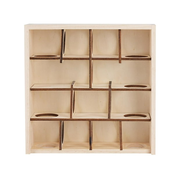 Túnel de casa para hámster, laberinto de madera, de juego de Animal PEQUEÑO, escondite divertido, juguetes de exploración para jerbos