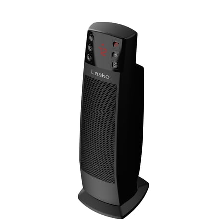 LASKO 22” OSCILLATING 3-SPEED CERAMIC TOWER SPACE HEATER WITH TIP-SWITCH, REMOTE, CT22850
