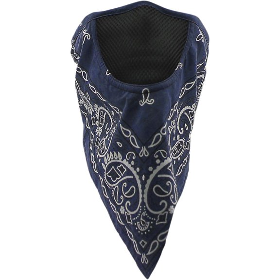 Schampa Facefit Facemask Navy Paisley (OSFM, Blue Navy Paisley)