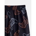 thumbnail image 3 of Wonder Nation Boys Short Sleeve Graphic Tee and Wide Leg Pants Sleep Set, 2-Piece, Sizes 4-18, 3 of 3
