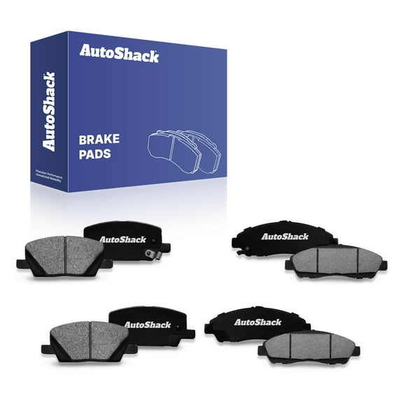 AutoShack Front & Rear Ceramic Brake Pad Set Replacement for 2017-2020 GMC Acadia 2017-2020 Cadillac XT5 2018-2019 Chevrolet Traverse 2019-2020 Chevrolet Blazer 2018-2019 Buick Enclave 8-PC