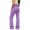 Purple, variant on Girls School Uniform Flare Pant Slim Fit Bell Bottom Trousers Fitted Stretch Flare Leg Pants High Waist Casual Slacks With Side Pocket Button Fly Trouser Preppy Clothes (Purple,11-12 Years)