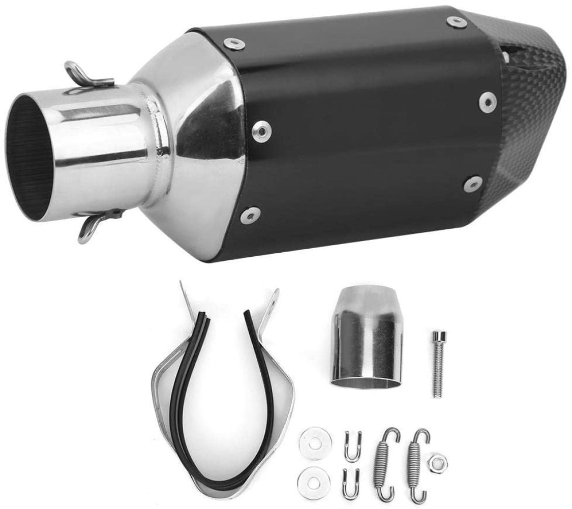 RovKeav Universal Short Exhaust Muffler Pipe Motorcycle tailpipe muffler Modified 38‑51mm