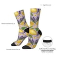 thumbnail image 2 of Yiaed Lavender Flowers Print Great elasticity Crew Socks Sports socks for Men and Women, 2 of 5