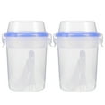thumbnail image 3 of MIANGASTORE 2pcs Overnight Oats Container with Lids Large Capacity Airtight Jars Portable Salad Cup, 3 of 8