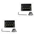 thumbnail image 1 of bedienty Single Bridge Zinc Iron Copper Instrument Accessories Screws Tremolo 4-String Professional Pull Strings Board Neck Joint Plate 2Set, 1 of 6