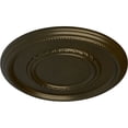 thumbnail image 3 of Ekena Millwork 17 3/8"OD x 1 1/8"P Federal Roped Large Ceiling Medallion (Fits Canopies up to 7 3/4"), Hand-Painted Green Gold, 3 of 6