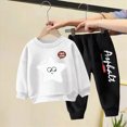 thumbnail image 2 of Kaprioy Baby Girl Fall Winter Clothes Toddler Girls Sets 2 Pieces Sweatshirts Pullover Casual Long Sleeve Girls Clothing Sets, 2 of 9