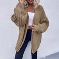 thumbnail image 4 of AOOCHASLIY 2023 Women Tops Women's Fashion Top Cardigan Outwear Coat Long Sleeve Coat, 4 of 5