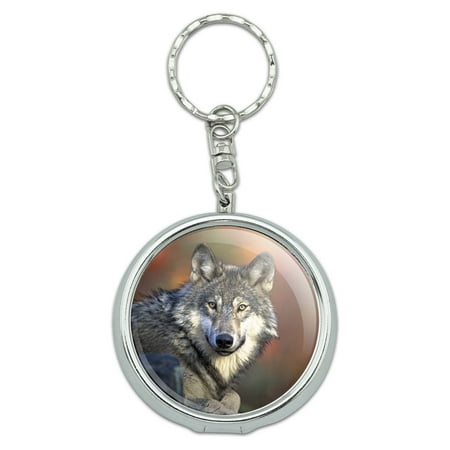 Wolf Portable Ashtray Keychain