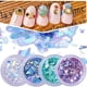 thumbnail image 2 of Seitruly Gran oferta, 4 colores/juego de uñas artificiales naturales, decoración artística de papel de vidrio, lentejuelas irregulares brillantes, Arte de uñas Seitruly CE0481-00, 2 of 6