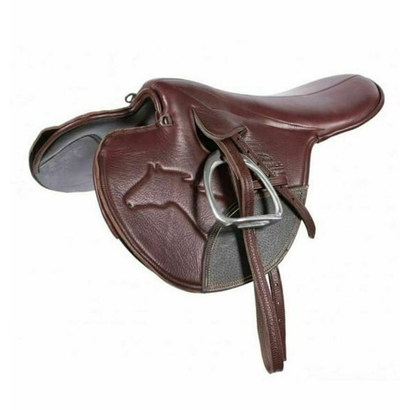 Synthetic Racing Exercise Horse Saddle Light Weight Size 16 Inch