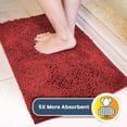thumbnail image 4 of Muddy Mat® AS-SEEN-ON-TV Tapete para puerta y alfombra para mascotas de microfibra altamente absorbente, área lavable gruesa antideslizante y tapete de baño de chenilla suave para cocina, baño, dormit, 4 of 5