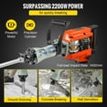 thumbnail image 4 of VEVOR Demolition Jack Hammer Concrete Breaker 2200W Martillo electrico 4 Brocas de cincel, 4 of 9