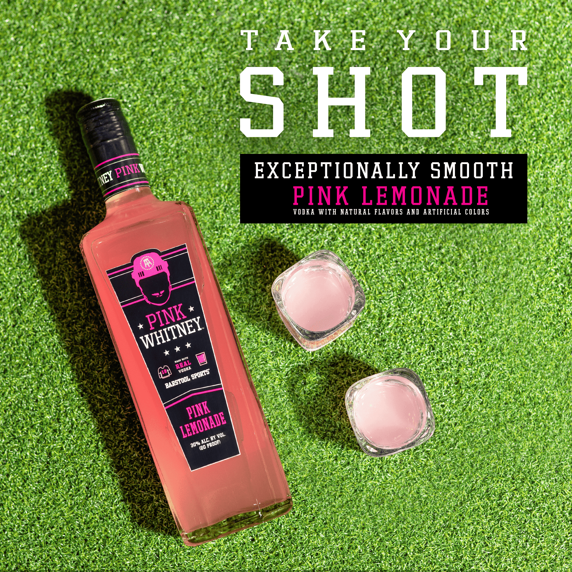 Pink Whitney Lemonade Flavored Vodka, 750ml Glass Bottle, 30% ABV