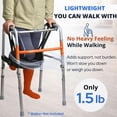 thumbnail image 3 of Knee Sling for Walker Adjustable Cushioned Support Non Weight Bearing Alternative to Scooters Crutches Surgery Recovery Foot Ankle Injuries, 3 of 8
