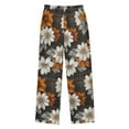 thumbnail image 2 of FORMRS Kids Pajama Pants with Pockets Size 13-14Y Boys Lounge Sleep Bottoms, Black Plaid Floral, 2 of 8
