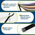 thumbnail image 3 of COZONY 2-Person Hammock with Steel Stand, 450lb Capacity, Portable Cotton Rope Bed, Carry Bag Included, 3 of 22